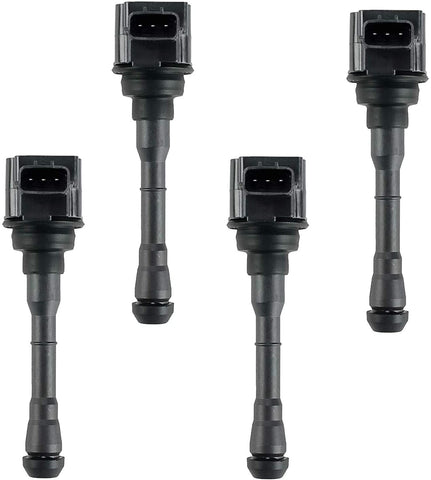A-Premium Ignition Coil Pack Compatible with Nissan Juke 2011-2017 Sentra Rogue 2019 Rogue Sport 2017-2019 L4 1.6L 2.0L 4-PC