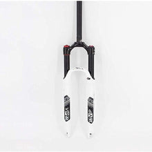 YHBM Bicycle Fork 1-1/8'' Bike Bicycle Aluminum Alloy Disc Brake Shoulder Control Damping Adjustment Travel 100mm,26 Inch Suspension Fork