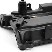 Engine Camshaft Valve Cover with 2 Gaskets for 2002-2009 Nissan Murano Altima Maxima Quest 3.5L,Left/Front PCV Cover fits 2003-2008 Infiniti FX35 G35 M35 3.5l by Ecodone