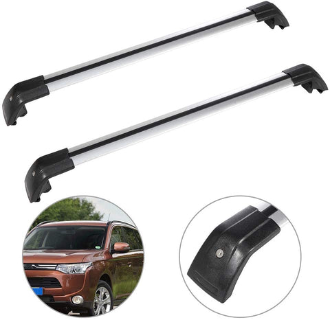 SCITOO fit for Mitsubishi Outlander 2013 2014 2015 2016 2017 2018 2019 Aluminum Alloy Roof Top Cross Bar Set Rock Rack Rail
