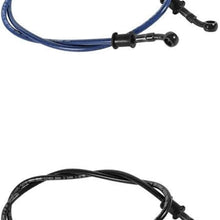 WHWEI Motorcycle Dirt Bike Braided Steel Hydraulic Reinforce Brake line Clutch Oil Hose Tube Universal (Color : Black)