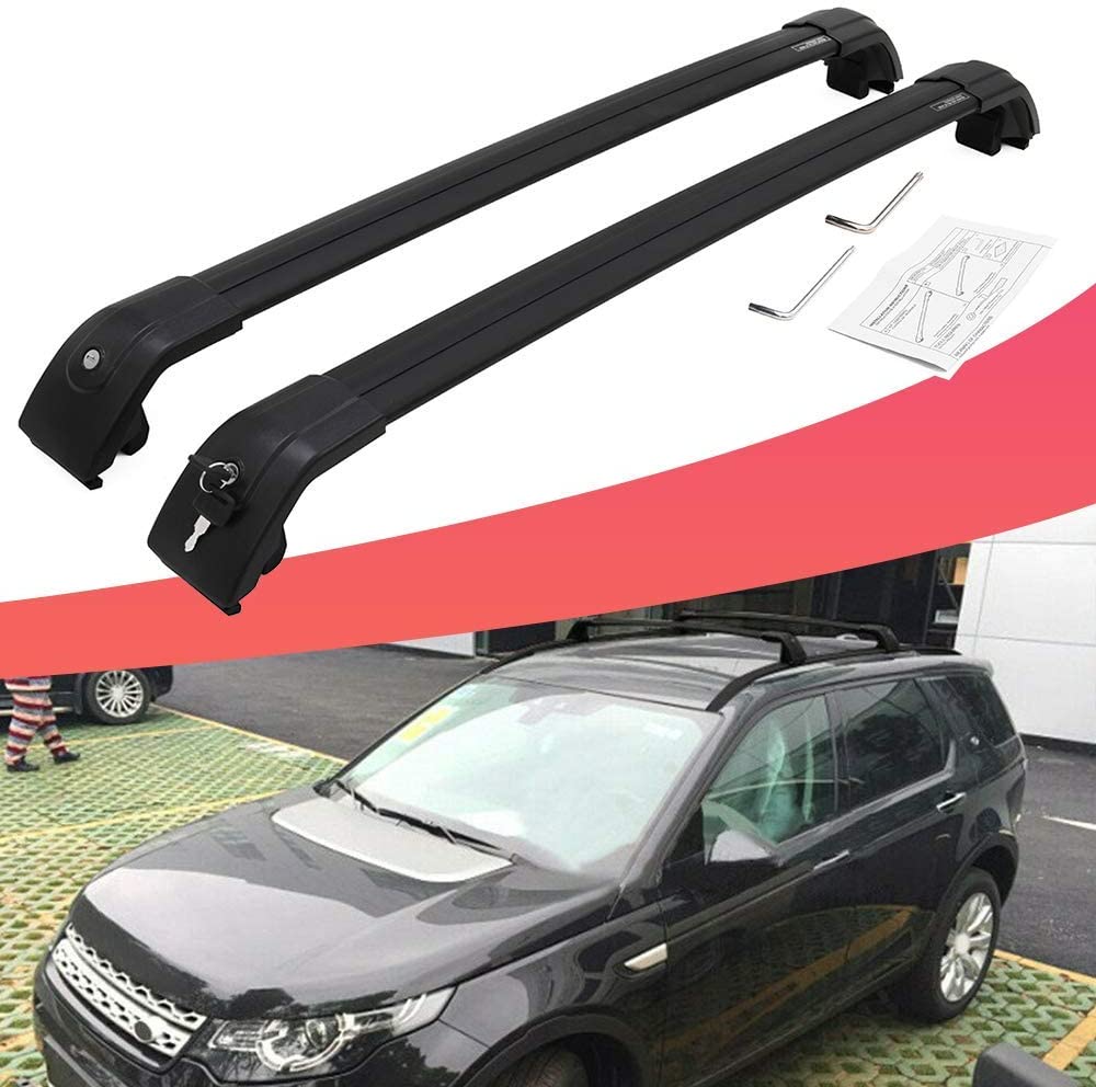 SnailAuto Fit for 2015-2021 Land Rover Discovery Sport Black Cross Bars Roof Rack Luggage Rack