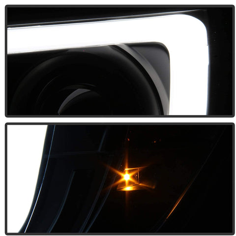 Spyder Sequential Led Dry Bar Projector Headlights Black