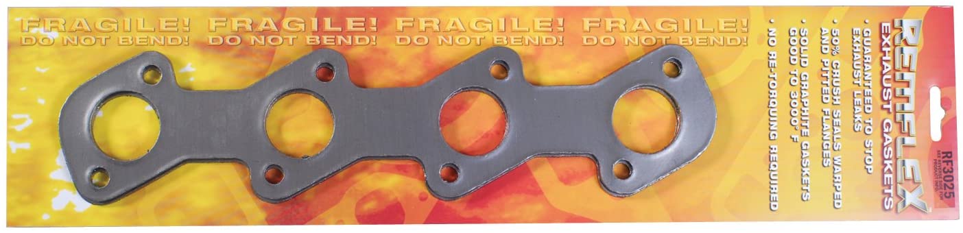 Remflex 3025 Exhaust Gasket for Ford V8 Engine, (Set of 2)