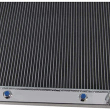 OzCoolingParts 4 Row Core Full Aluminum Radiator for 1955-1957 56 Chevy Bel-Air, Del Ray, Nomad, One-Fifty & Two-Ten Series, 150, 210, L6 V8 Engines