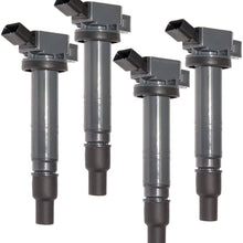 MAS Set of 4 Ignition Coils Compatible with Lexus IS F Scion xB Toyota 4Runner XRS Matrix Tacoma Tundra 2.4L 2.7L 4.0L 5.0L 90919-02248 90919-A2001 UF495 5C1419 C1426