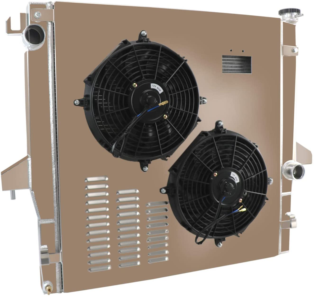 CoolingSky 2 Row Aluminum Radiator +2X12