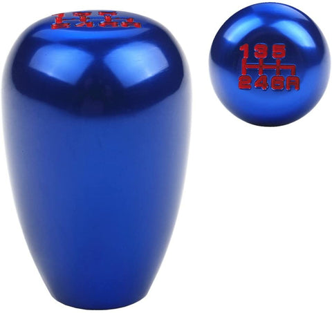 DEWHEL JDM Racing Type R Style 6 Speed 6MT Manual Gear Stick Shift Knob for Honda Civic Accord S2000 Acura Integra (Black)