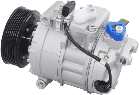 Deebior 1pc A/C Compressor & Clutch Compatible with 2007-2010 Q7 3.6L 2007-2017 Touareg 3.6L 2005 Touareg 3.2L