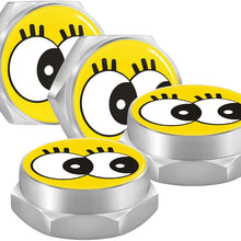 iNewcow Automotive Exterior Accessories for Bat License Plate Fasteners - Yellow Bat Man License Frame Bolt Screws Fits Audi VW Honda Toyota KIA BMW Lexus Jeep Dodge Benz Volvo Chevrolet Ford (4PCS)