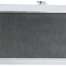 OzCoolingParts 4 Row Core All Aluminum Radiator for 1965-1967 66 Pontiac LeMans/Tempest, GTO(66mm Core)