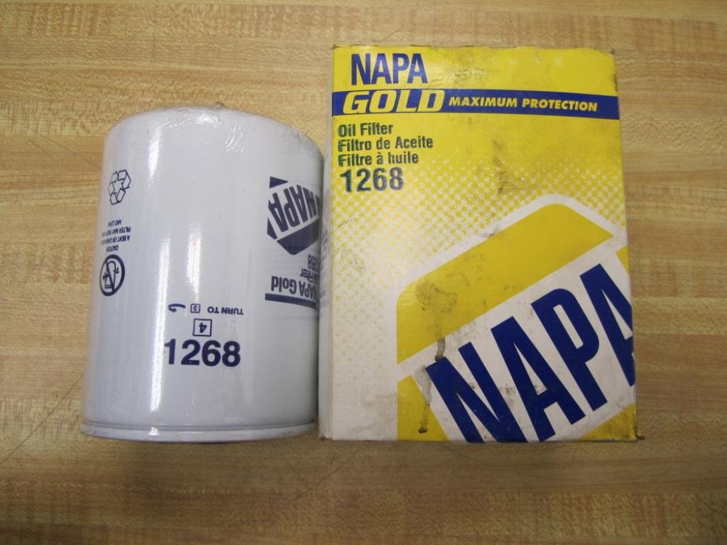 NAPA FILTERS 1268 Oil Filter Spin ON 5.2 X 3.69 X 11/8-16INCH Thread
