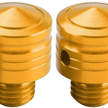 Akozon Decorative Screw Cap Covers 10mm Motorcycle Modified Rearview Mirror Seat For Yamaha (Yellow)