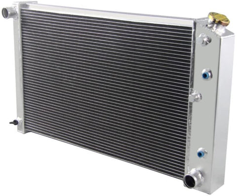 OzCoolingParts 70-87 Chevy GMC C/K/G-Series Radiator, 4 Row Core Full Aluminum Radiator for 1970-1987 71 72 73 74 75 76 83 85 Chevy/GMC C10 C20 C25 C3500 Nova Camaro Blazer Monte Carlo and More Models