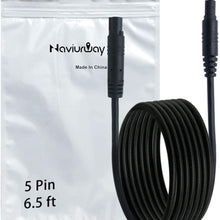 Naviurway 5 Pin 6.5 Ft Backup Camera Extension Cable Car Rear Camera Cord Wire Trunk Rearview Camera Extension Wire