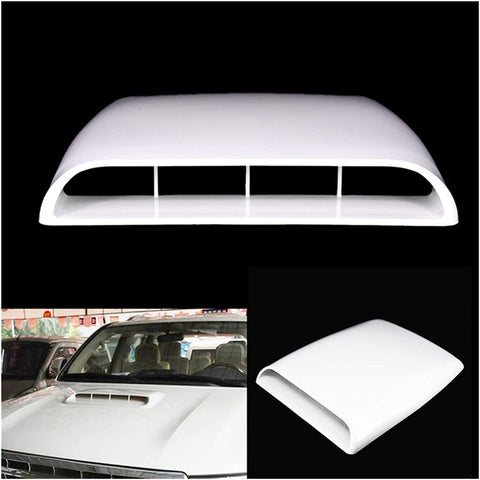 Car Styling Universal ABS Plastic Car Bonnet Hood Scoop Air Flow Intake Vent Cover 4x4 Decorative Car Accessories Hood Scoop (Color : Black)