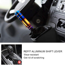 Aluminum Weighted Manual Shift knobs, Long Stick Shift Knob Gear Shifter Knobs, Car Accessories Lever Cover Head 5 inch Universal Shifter Knobs with 3 Threaded Adapters M8 M10 M12 x 1.25 (Blue)