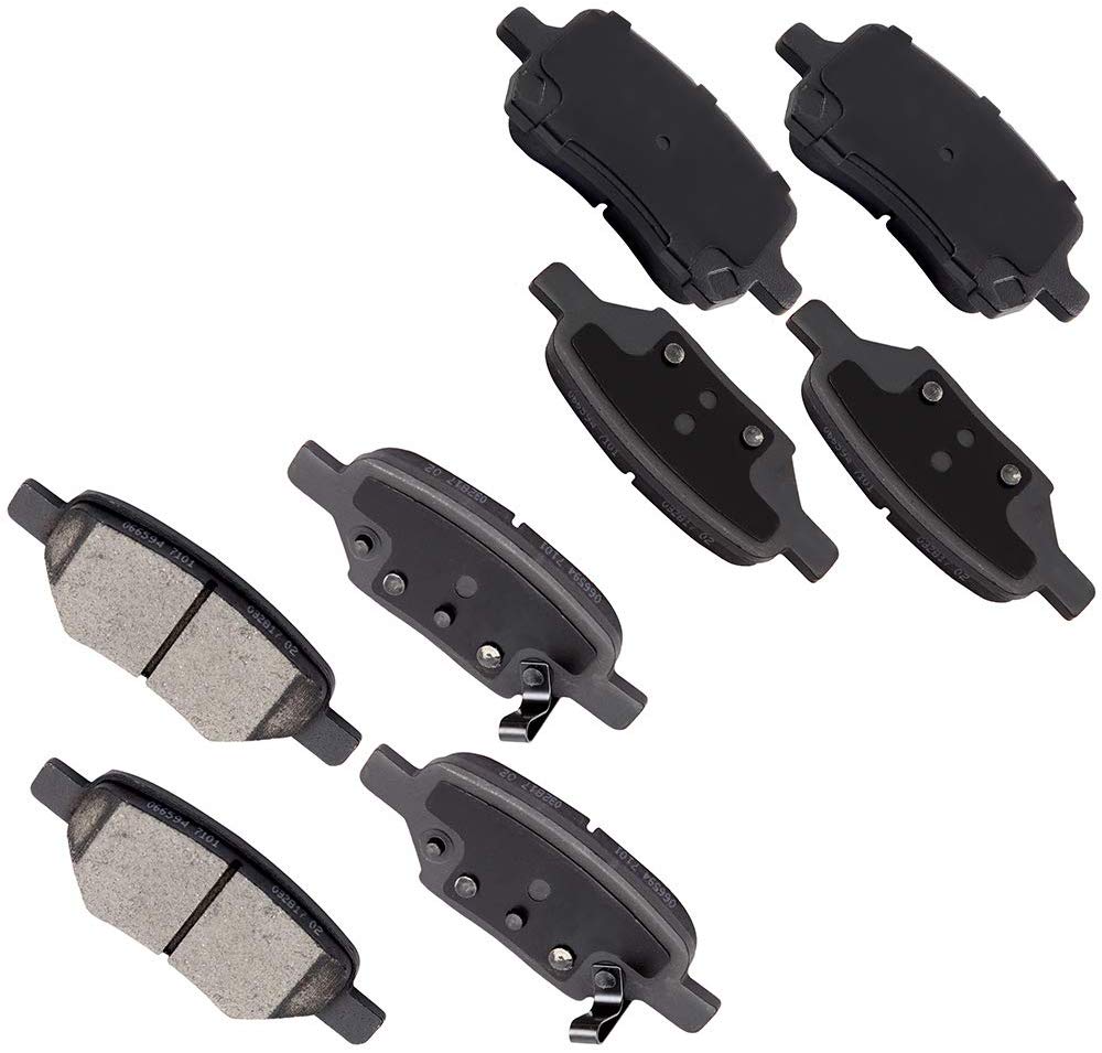 OCPTY Ceramic Brakes Pads, Quick Stop Front Rear Brake Pad fit for 2004-2012 Chevrolet Malibu,2007-2008 Pontiac G5,2006-2010 Pontiac G6,2007-2009 Saturn Aura