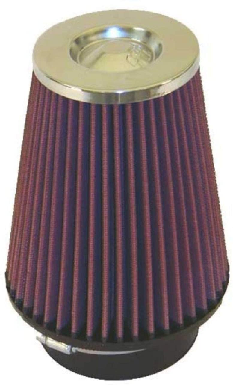 K&N Universal Clamp-On Air Filter: High Performance, Premium, Washable, Replacement Filter: Flange Diameter: 4 In, Filter Height: 7 In, Flange Length: 1.75 In, Shape: Round Tapered, RC-4680