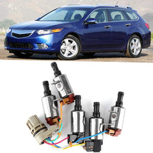 Qiilu Transmission Solenoid Valve Kit, Transmission Solenoid Kit Fit for Honda Accord/Acura/CR-V/Element 28500-PRP-004