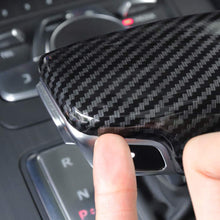 GTINTHEBOX Carbon Fiber Pattern ABS Gear Shift Knob Cover Sticker Trim Decoration For 2017-up Audi A4L A5 Q7 & 2018 Audi Q5L