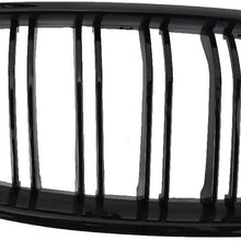 TERUIXI 1 Pair Black 3 Series Kidney Grille for 2012 2013 2014 2015 2016 2017 2018 F30 F31 Front Bumper Grill Gloss