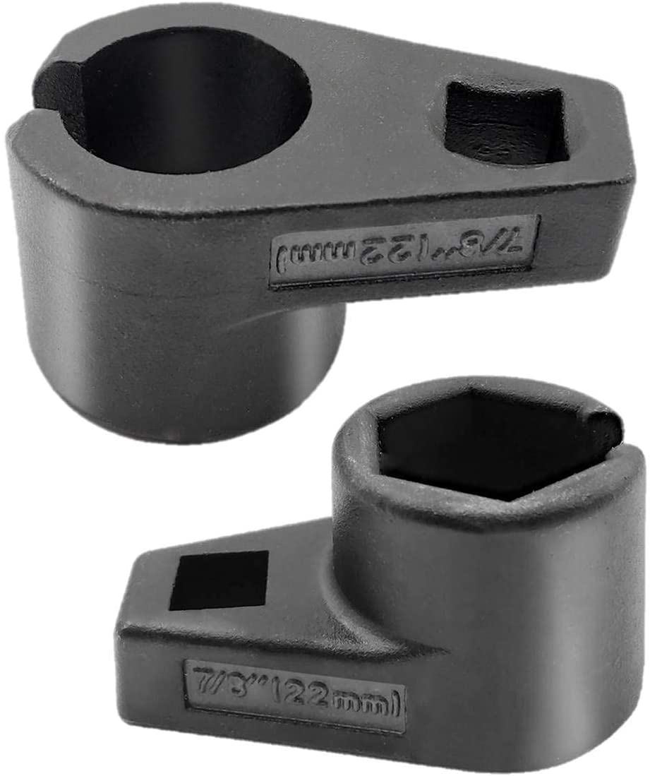 22mm O2 Sensor Socket,O2 Sensor Removal Tool,3/8 Inch Drive by 7/8 Inch,with Side Wire Access,Preventing Damage to Wires, 2 Pack