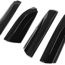4pcs Silver Black Roof Rack Rail End Cover Shell Replace for Toyota Highlander XU40 2008 2009 2010 2011 2012 2013 (Silver)