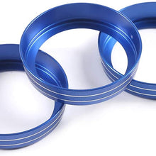 CHEYA Car Rear Air Conditioner Adjustment Knob Rings Cover Trim for Land Rover Defender 110 2020 Car Accessories (Silver)