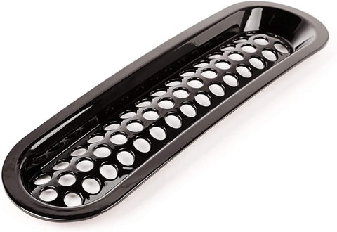 Rugged Ridge 11306.31 Grille Insert Kit, Perforated, Black; 07-18 Jeep Wrangler