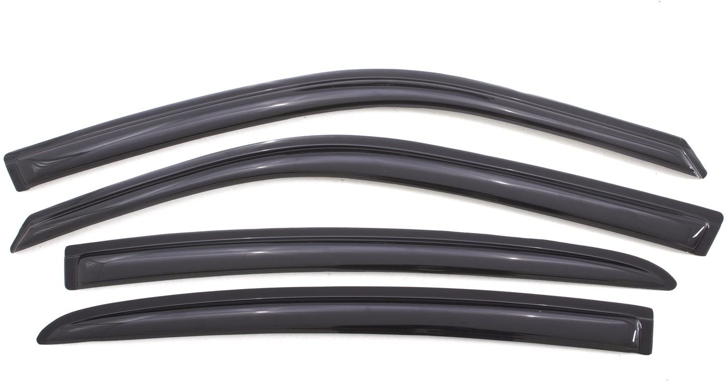 Auto Ventshade 94313 Original Ventvisor Side Window Deflector Dark Smoke, 4-Piece Set for 2011-2018 Dodge Charger