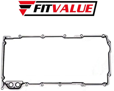 Rugged Cylinder Oil Pan Gasket Set Compatible with Savana 1500, 2500, 3500, 4500, Chevy Silverado, Suburban, Tahoe, Trailblazer, Sierra, Yukon, Escalade - Replace 12612350 OS30693R