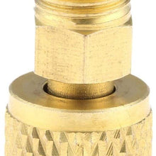 WENJING Be Quiet Mall 2Pcs R410a Straight Adapter 5/16" SAE Female 1/4" SAE Male Charging Hose to Vacuum Pump for Mini Split Air Conditioners