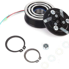 AC Compressor Clutch, A/C Air Conditioning Compressor Clutch Coil Assembly Kit with Bearing, Coil and Pulley Fit for Honda CR-V 2002-2006, Replaces Part# 38810PNB006