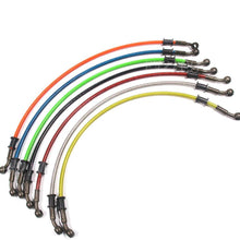 Ruizhi Motorcycle Dirt Bike Braided Steel Hydraulic Reinforce Brake Line Clutch Oil Hose Tube 700-1200mm (Blue,1.3m)