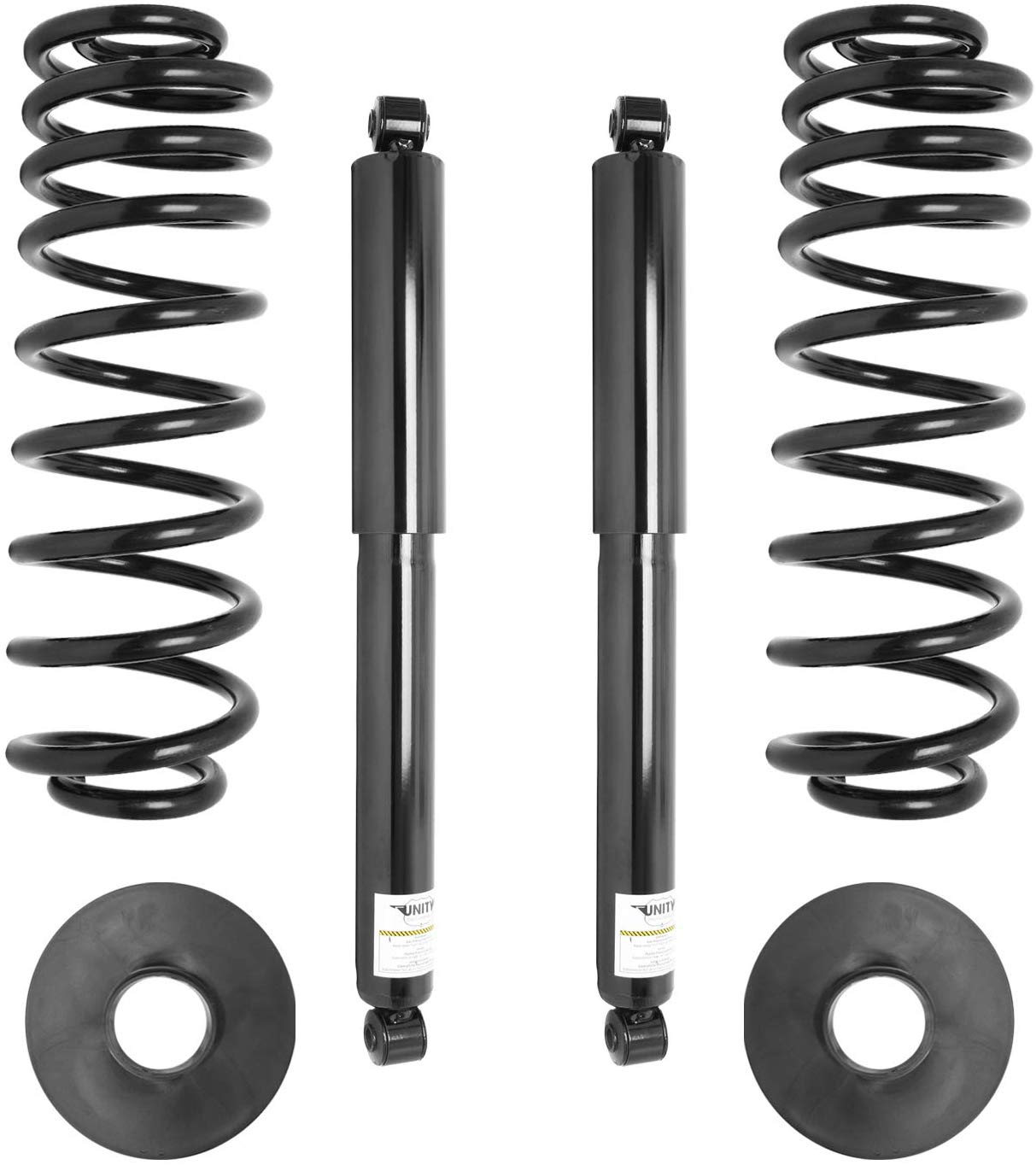 Unity Automotive Elite Suspension 65001c Rear Coil Replacing Air Spring Including Shocks 1997-2002 Ford Expedition, 2 Pack
