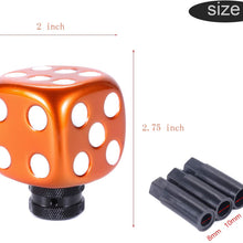 Bashineng Stick Shifter Knob Dice Style Gear Shift Head for Most Manual Automatic Cars (Red)