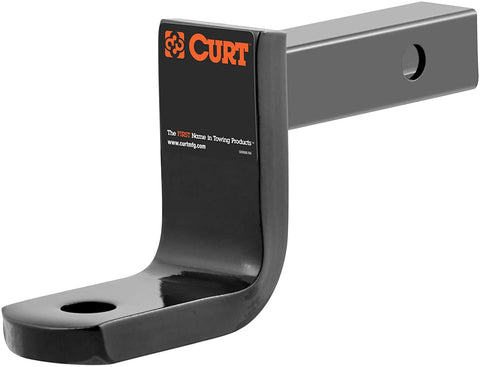 CURT 45027 Class 1 Trailer Hitch Ball Mount, Fits 1-1/4-Inch Receiver, 2,000 lbs, 3/4-Inch Hole, 3-1/4-Inch Drop, 2-5/8-Inch Rise