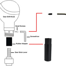 Lunsom Skull Shift Knobs Resin Shifter Head Most Car Transmission Shifting Stick Handle Fit Most Automatic Manual Vehicle (Green)