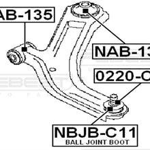 FEBEST NAB-135 Front Control Arm Bushing