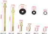 X AUTOHAUX Aluminum Alloy Low Profile Engine Valve Cover Washer Bolt Gasket Kit Black for Honda K-Series