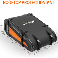LIMINK Car Roof Bag Rooftop Cargo Carrier with 8 Heavy Duty Straps & Protective Mat Soft Shell Oxford Cloth PVC Luggage Storage Bag for Any Vehicle with Roof Racks