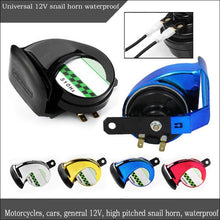 D DOLITY 2pcs 12V Electric Snail Horn Loudspeaker 110DB F/Car Vehicle Motorcycle