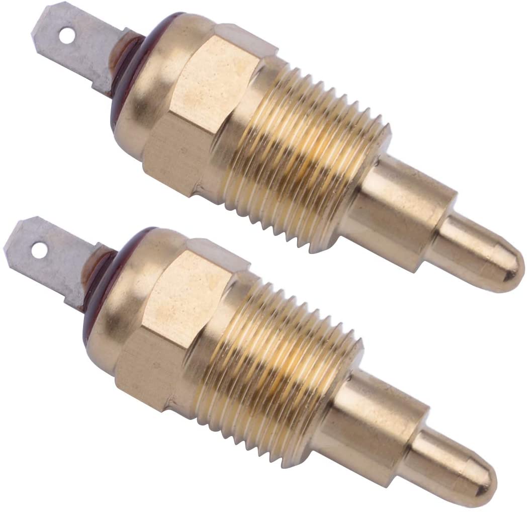 beler 2Pcs 185-200 Degree Electric Engine Cooling Fan Thermostat Temperature Switches for Car SUV Off Road Pickup MPV RV