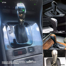 Qii lu LHD Automatic LED Shift Knob, LED Gear Shifter Lever for E46 E60 E61 E63 E64(Chrome Black)