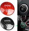 XinQuan Wang Carbon Fiber Car Engine Start Stop Button Cover Keyless Go Ignition Stickers Fit for Mercedes Benz C GLC C200l (Color : Free, Color Name : Red)