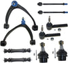 MILLION PARTS 10 Pcs Complete Control Arm Front Suspension Kit Upper Ball Joints K80669 K80670