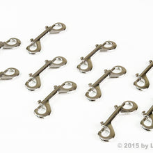 Red Hound Auto 10 Silver Double Key Ring Snap Bolt Trigger Clip 60 Flag 4 Inch Key Ring Hook