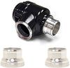 TiAL Sport QRJ BOV Blow Off Valve 1.5 PSi Black with 2x 34mm Tube/Hose Flanges