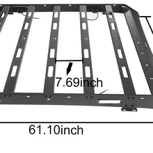 Hooke Road F150 Roof Rack Cargo Carrier Compatible with Ford Raptor & F-150 Super Crew 2009 2010 2011 2012 2013 2014 Pickup Truck